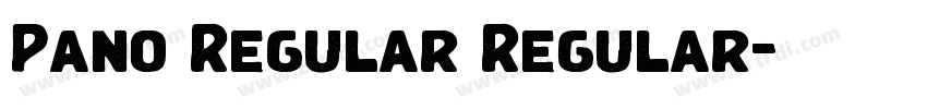 Pano Regular Regular字体转换